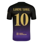 LAMINE YAMAL #10 Barcelona x Kobe Bryant Away Soccer Jersey 2026/27 Black/Purple- UCL - thejerseys