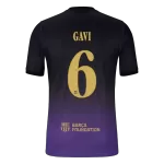 GAVI #6 Player Version Barcelona x Kobe Bryant Away Soccer Jersey 2026/27 Black/Purple - UCL - thejerseys