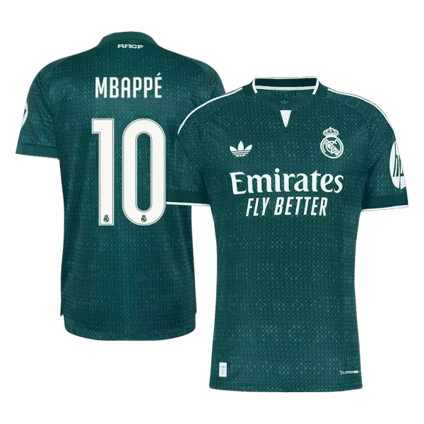 MBAPPÉ #10 Player Version Real Madrid Away Soccer Jersey 2026/27 Green - thejerseys