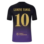 LAMINE YAMAL #10 Player Version Barcelona x Kobe Bryant Away Soccer Jersey 2026/27 Black/Purple - UCL - thejerseys