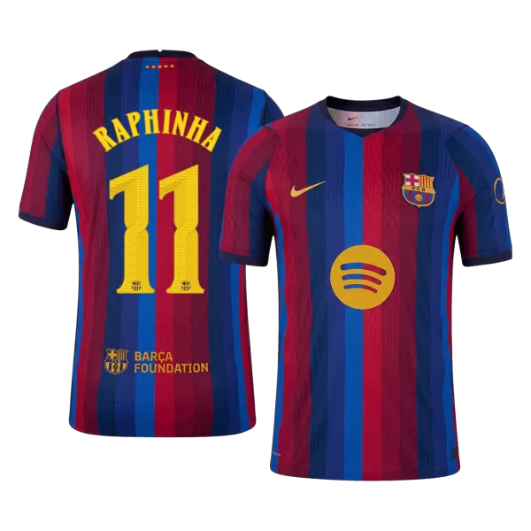 RAPHINHA #11 Men Player Version Barcelona Home Soccer Jersey 2026/27 Red&Blue - UCL - thejerseys
