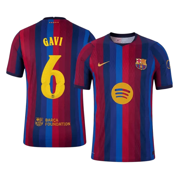 GAVI #6 Men Player Version Barcelona Home Soccer Jersey 2026/27 Red&Blue - UCL - thejerseys