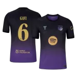 GAVI #6 Player Version Barcelona x Kobe Bryant Away Soccer Jersey 2026/27 Black/Purple - UCL - thejerseys