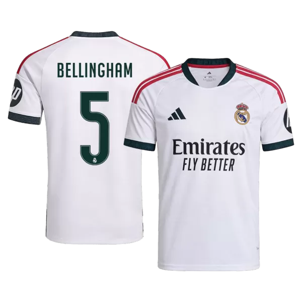 BELLINGHAM #5 Real Madrid Home Soccer Jersey 26/27 White - thejerseys