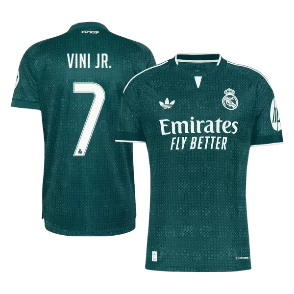 VINI JR. #7 Player Version Real Madrid Away Soccer Jersey 2026/27 Green - thejerseys