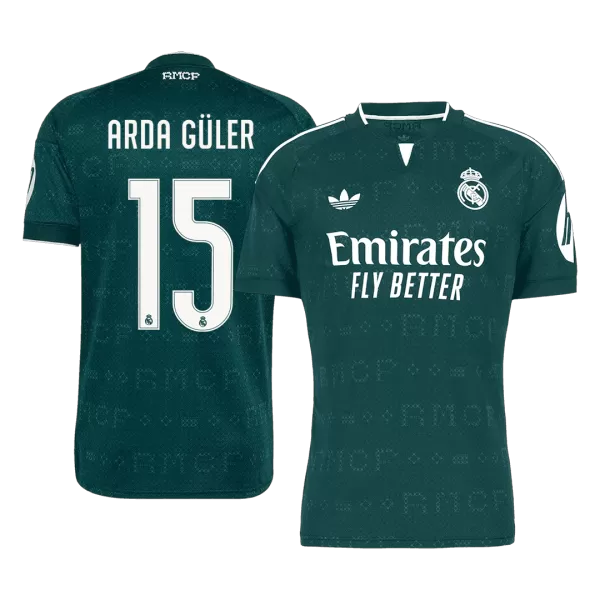 ARDA GÜLER #15 Real Madrid Away Soccer Jersey 2026/27 Green - thejerseys