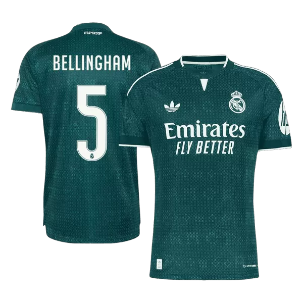 BELLINGHAM #5 Player Version Real Madrid Away Soccer Jersey 2026/27 Green - thejerseys