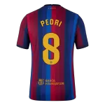PEDRI #8 Men Player Version Barcelona Home Soccer Jersey 2026/27 Red&Blue - thejerseys