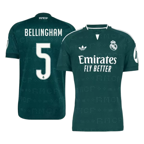 BELLINGHAM #5 Real Madrid Away Soccer Jersey 2026/27 Green - thejerseys