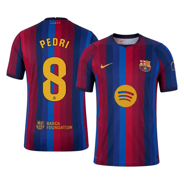 PEDRI #8 Men Player Version Barcelona Home Soccer Jersey 2026/27 Red&Blue - thejerseys