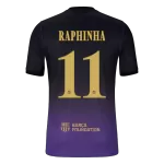 RAPHINHA #11 Player Version Barcelona x Kobe Bryant Away Soccer Jersey 2026/27 Black/Purple - UCL - thejerseys