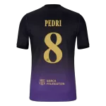 PEDRI #8 Player Version Barcelona x Kobe Bryant Away Soccer Jersey 2026/27 Black/Purple - UCL - thejerseys