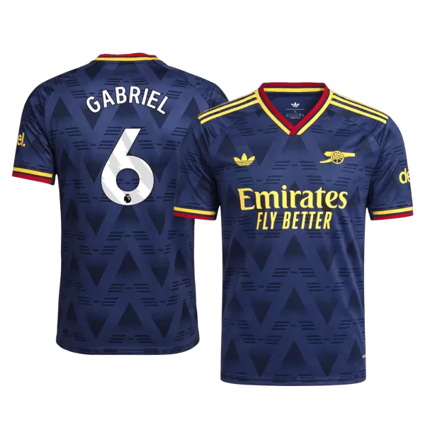 GABRIEL #6 Player Version Arsenal Away Soccer Jersey 2026/27 Navy - thejerseys