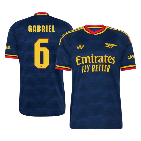 GABRIEL #6 Arsenal Away Soccer Jersey 2026/27 Royal Blue - UCL - thejerseys