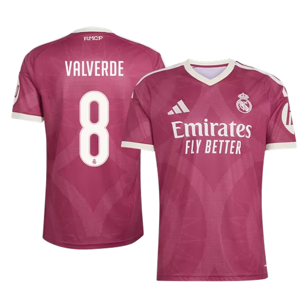 VALVERDE #8 Real Mardid Third Soccer Jersey 202626/27 Red - thejerseys