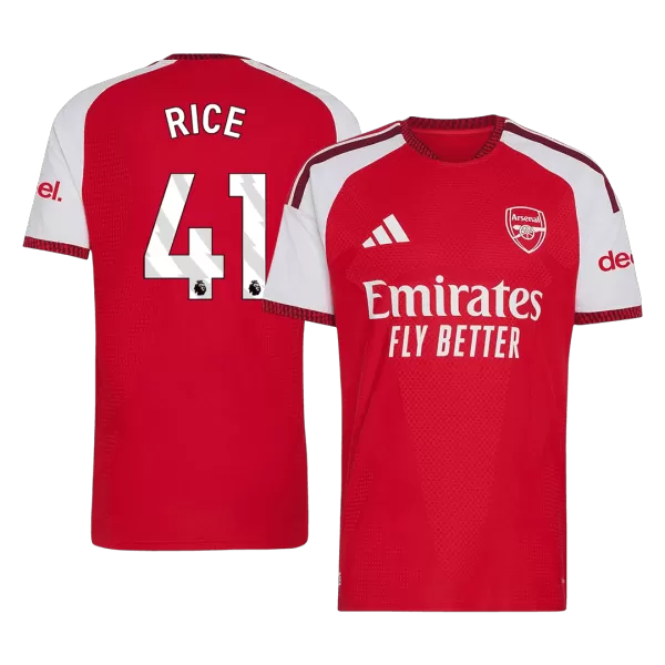 RICE #41 Player Version Arsenal Home Soccer Jersey 2026/27 Red - thejerseys