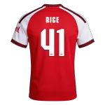 RICE #41 Arsenal Home Soccer Jersey 26/27 Red- UCL - thejerseys
