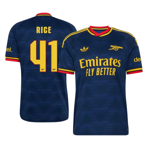 RICE #41 Arsenal Away Soccer Jersey 2026/27 Royal Blue - UCL - thejerseys