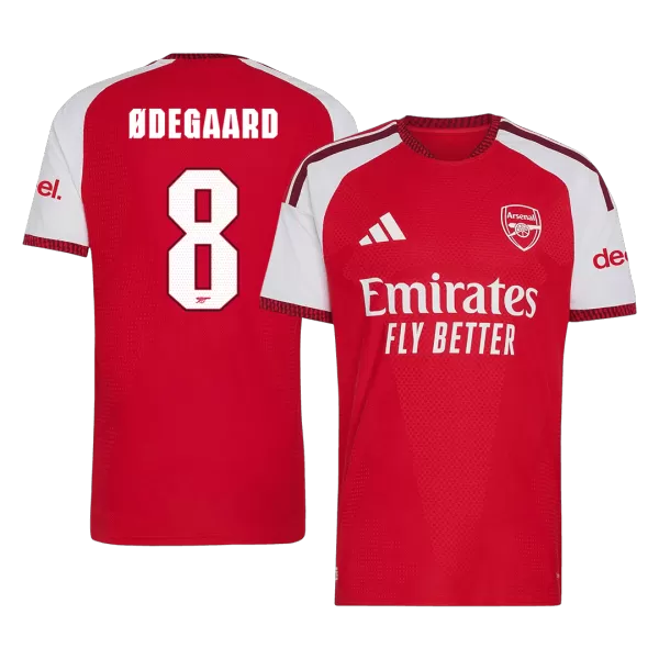 ØDEGAARD #8 Player Version Arsenal Home Soccer Jersey 2026/27 Red - UCL - thejerseys