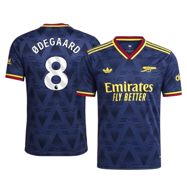 ØDEGAARD #8 Player Version Arsenal Away Soccer Jersey 2026/27 Navy - thejerseys