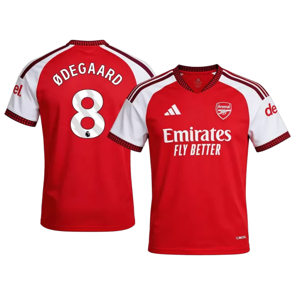 ØDEGAARD #8 Arsenal Home Soccer Jersey 26/27 Red - thejerseys
