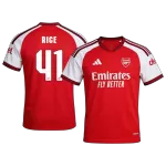 RICE #41 Arsenal Home Soccer Jersey 26/27 Red- UCL - thejerseys