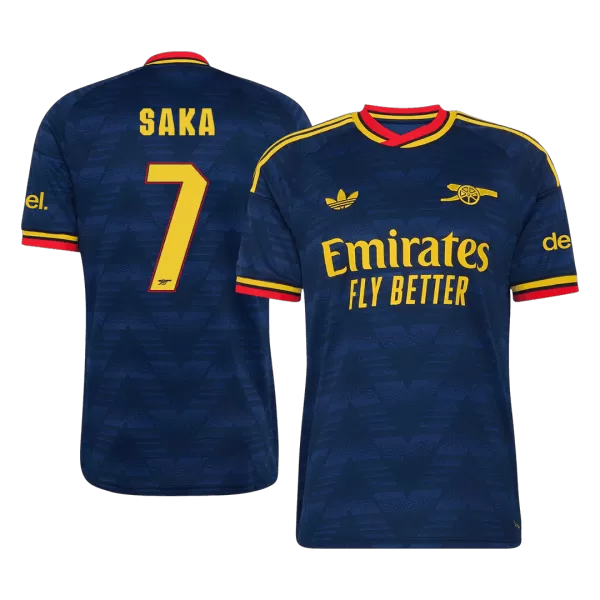 SAKA #7 Arsenal Away Soccer Jersey 2026/27 Royal Blue - UCL - thejerseys