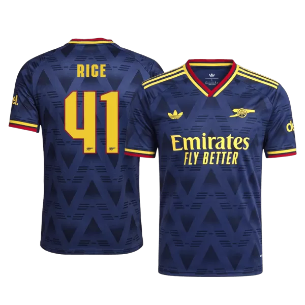 RICE #41 Player Version Arsenal Away Soccer Jersey 2026/27 Navy - UCL - thejerseys