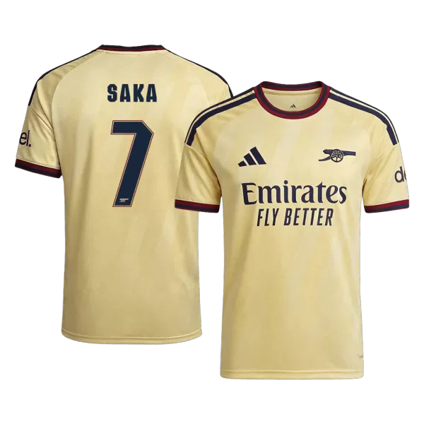 SAKA #7 Player Version Arsenal Third Soccer Jersey 2026/27 Yellow - UCL - thejerseys