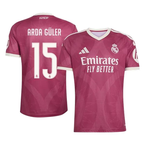 ARDA GÜLER #15 Real Mardid Third Soccer Jersey 202626/27 Red - thejerseys