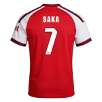 SAKA #7 Arsenal Home Soccer Jersey 26/27 Red- UCL - thejerseys