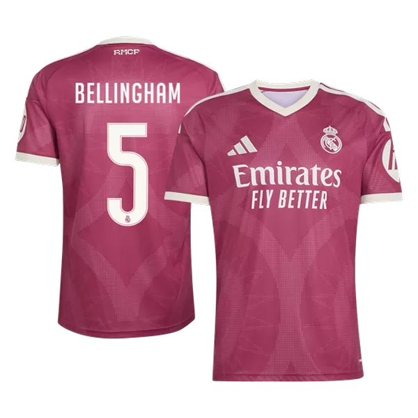 BELLINGHAM #5 Real Mardid Third Soccer Jersey 202626/27 Red - thejerseys