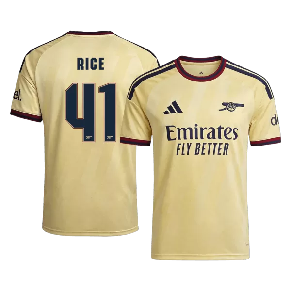 RICE #41 Player Version Arsenal Third Soccer Jersey 2026/27 Yellow - UCL - thejerseys