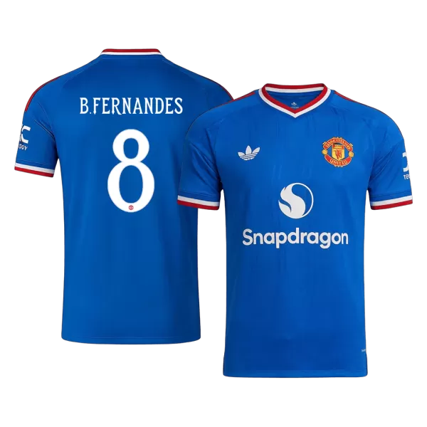 B. FERNANDES #8 Manchester United Away Jersey 2026/27 - UCL Font - thejerseys