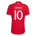 CUNHA #10 Player Version 26/27 Manchester United Home Soccer Jersey Red - UCL - thejerseys