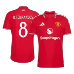 B. FERNANDES #8 Player Version 26/27 Manchester United Home Soccer Jersey Red - UCL - thejerseys