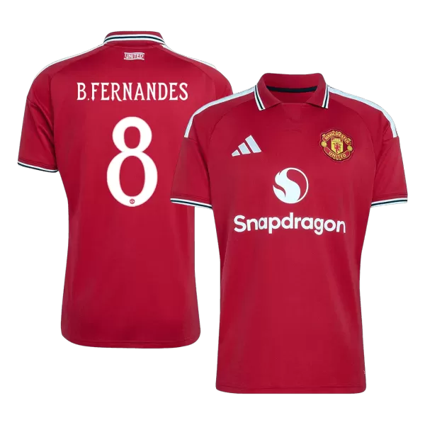 B.FERNANDES #8 Manchester United Home Jersey 2026/27 - UCL - [Super Quality] - thejerseys