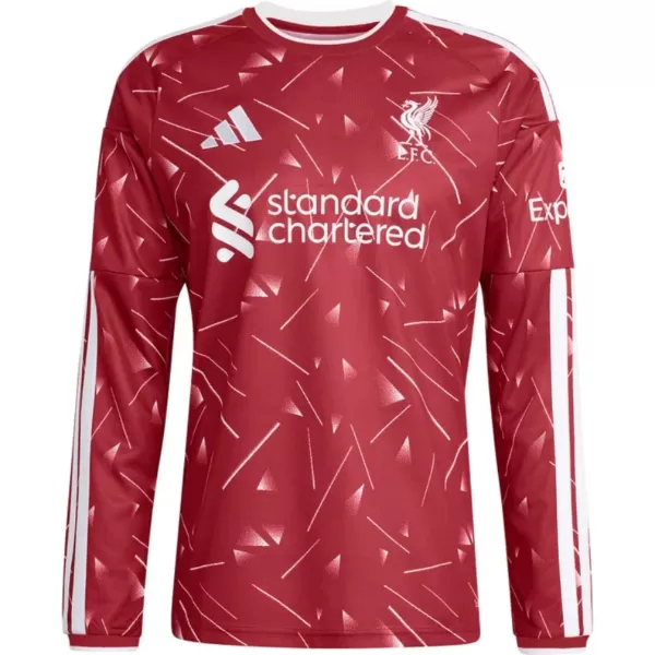 Liverpool Home Long Sleeve Jersey 2025/26 - thejerseys