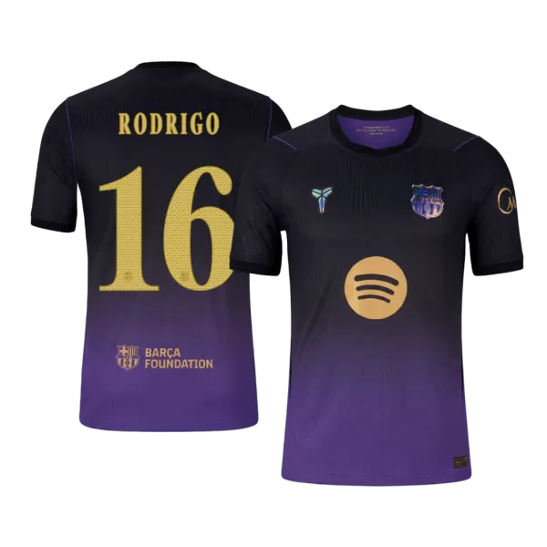 RODRIGO #16 Barcelona x Kobe Bryant Away Match Jersey 2026/27 - UCL Font - thejerseys
