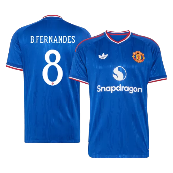B. FERNANDES #8 Manchester United Away Match Jersey 2026/27 - UCL Font - thejerseys