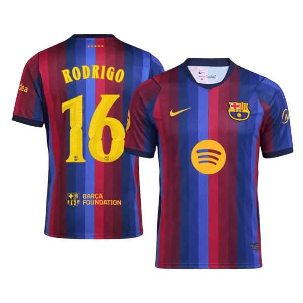 RODRIGO #16 Barcelona Home Jersey 2026/27 - UCL Font - [Super Quality] - thejerseys