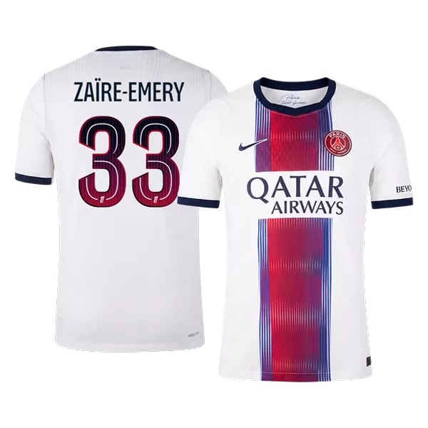 ZAÏRE-EMERY #33 Player Version PSG Away Soccer Jersey 2026/27 White - thejerseys