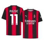 PULISIC #11 AC Milan Home Soccer Jersey 2026/27 Red&Black - thejerseys