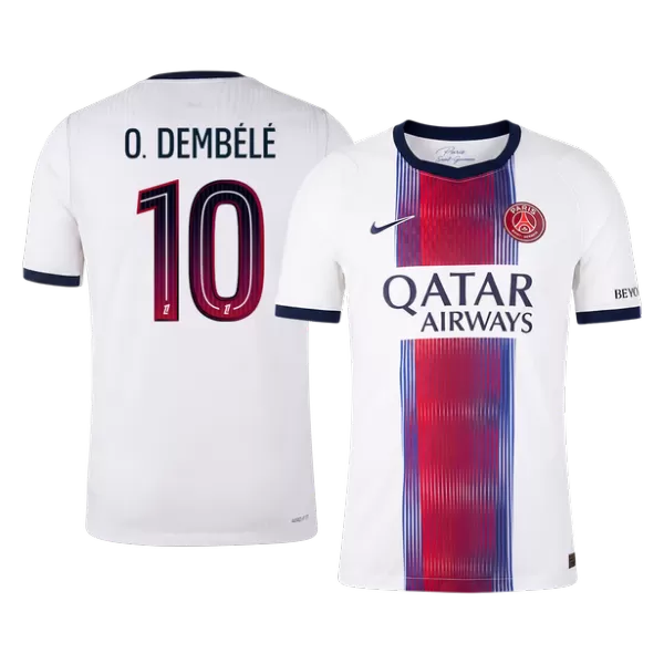 O. DEMBÉLÉ #10 Player Version PSG Away Soccer Jersey 2026/27 White - thejerseys