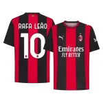 RAFA LEÃO #10 AC Milan Home Soccer Jersey 2026/27 Red&Black - thejerseys