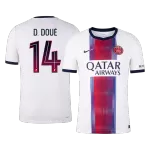 D. DOUÉ #14 Player Version PSG Away Soccer Jersey 2026/27 White - thejerseys