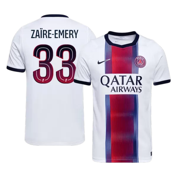 ZAÏRE-EMERY #33 PSG Away Soccer Jersey 2026/27 White - thejerseys