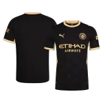 HAALAND #9 Player Version Manchester City Away Soccer Jersey 2026/27 Black - UCL - thejerseys