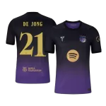 F. DE JONG #21 Barcelona x Kobe Bryant Away Soccer Jersey 2026/27 Black/Purple- UCL - thejerseys