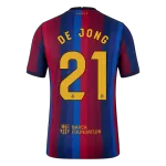 F. DE JONG #21 Men Player Version Barcelona Home Soccer Jersey 2026/27 Red&Blue - thejerseys